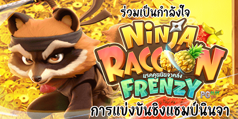 ร่วมเป็นกำลังใจ Ninja Raccoon Frenzy การแข่งขันชิงแชมป์นินจา